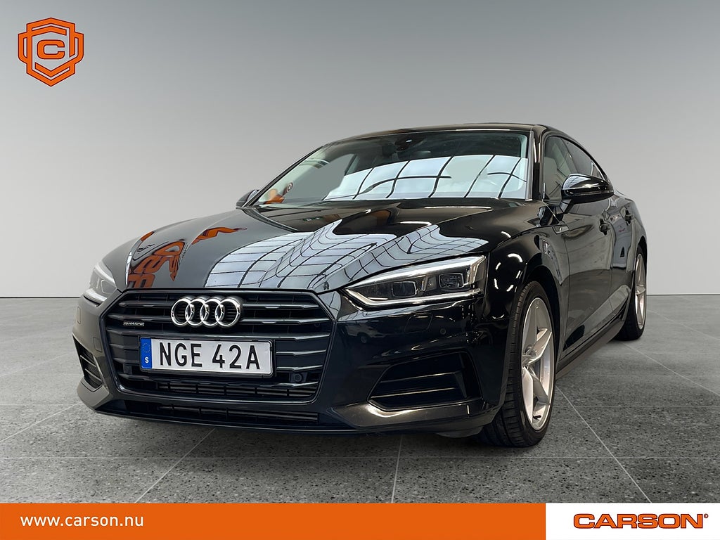 Audi A5 Sportback 45 TFSI Q Apple Carplay Dragkrok
