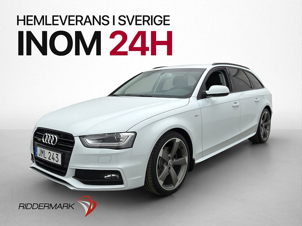 Audi A4 Avant 2.0 TDI Q 190hk S-Line Navi P-Sensorer