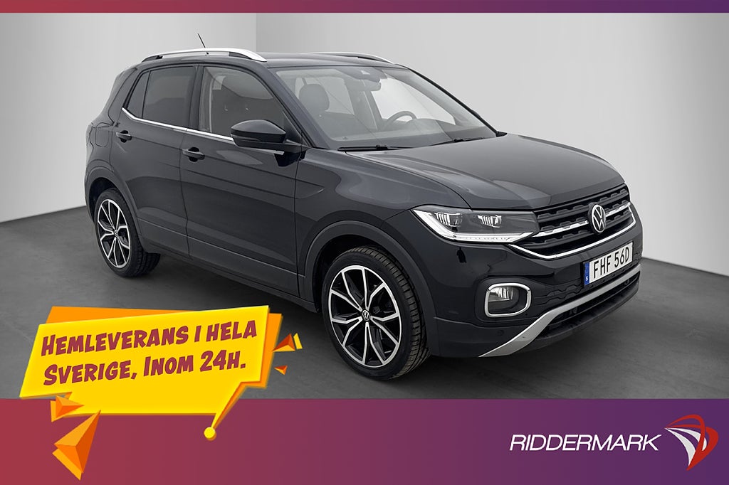 Volkswagen T-CROSS GT Black Design CarPlay Sensorer 1 Ägare