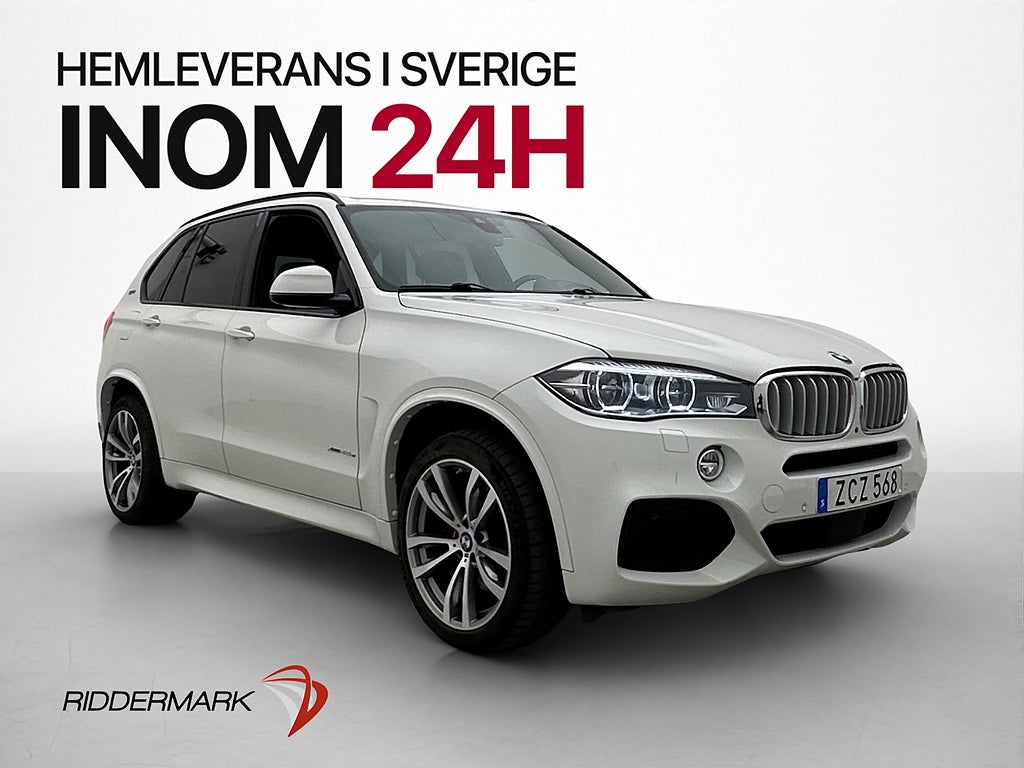 BMW X5 xDrive40e 313hk M-Sport Pano H/K Läder 360° HuD Drag