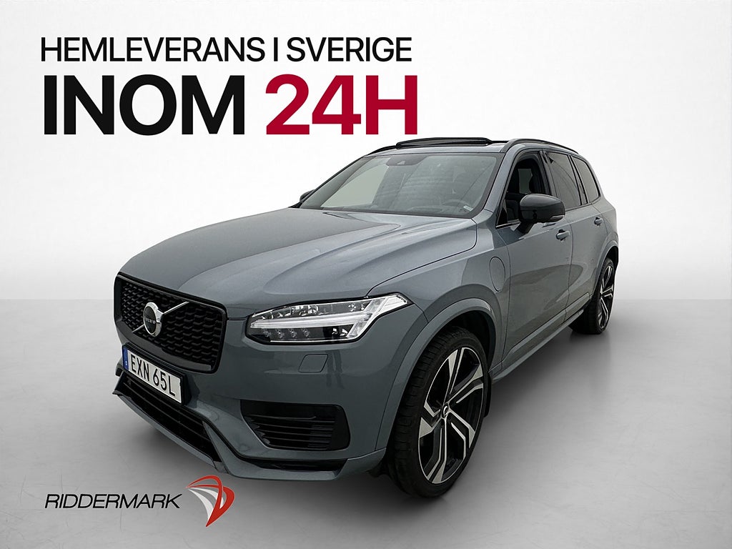 Volvo XC90 LongRange T8 7 Sit R-Design B&W Pano Luftfjä Drag