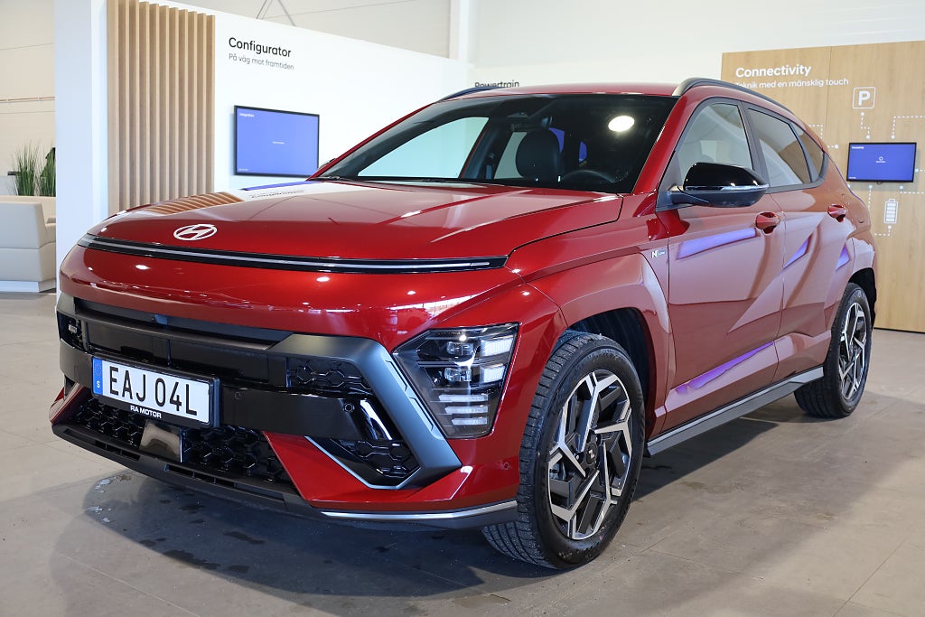 Hyundai Kona Hybrid DCT N-Line Drag 360° Navi Keyless Rattvärme 2025