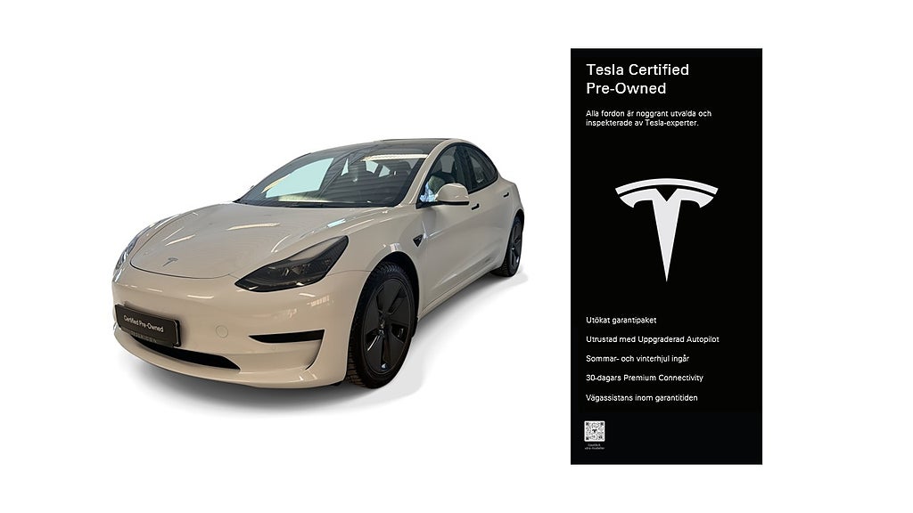 Tesla Model 3 Standard Range Certified Pre-Owned 3,84% ränta