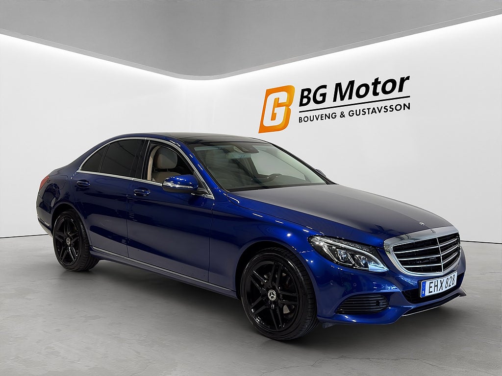 Mercedes-Benz C 180 156HK Aut Exclusive-Line Panorama/M-värmare/PDC/BT