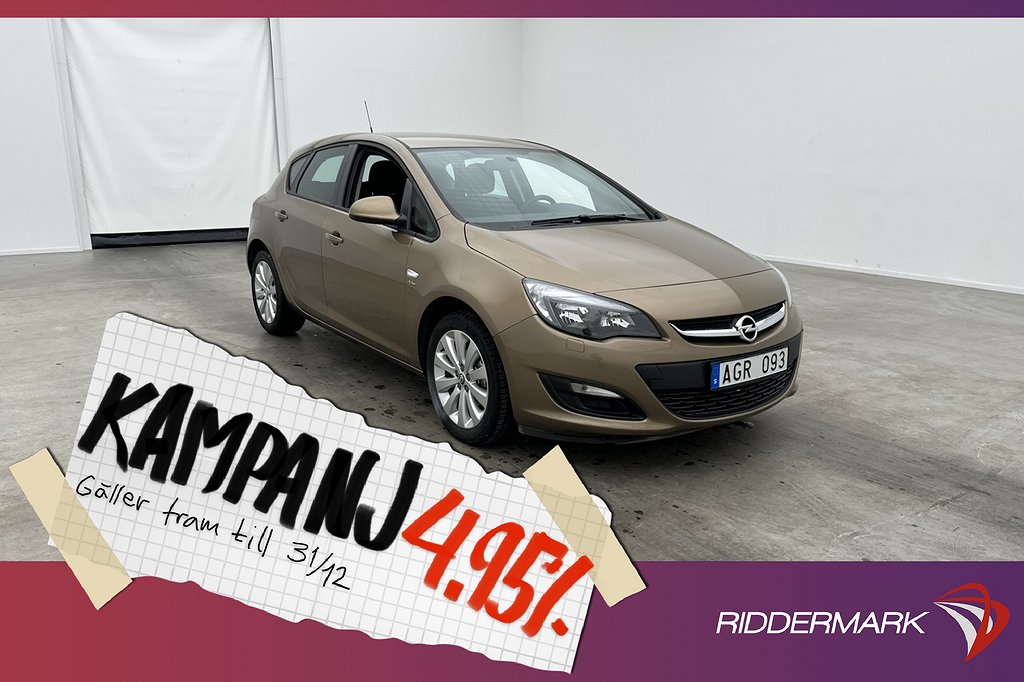 Opel Astra 1.4 Turbo 140hk Sensorer Rattvärme 4,95% Ränta