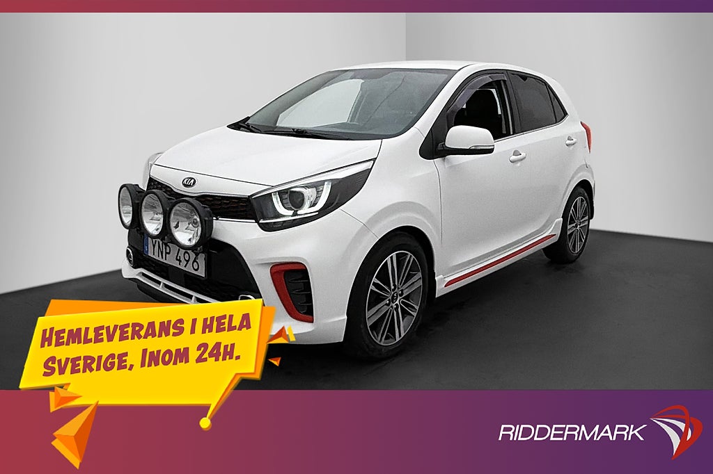 Kia Picanto 1.0 T-GDI GLS Läder Kamera CarPlay P-Sensorer
