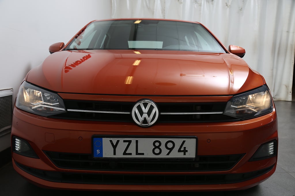 Volkswagen Polo 1,0 TSI 95hk DSG P-sensorer Motorv Dragkrok 2018