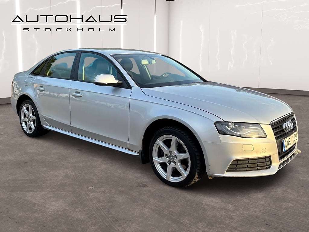 Audi A4 1.8 TFSi 160HK S-Line Xenon Årsskatt: 1526kr/år