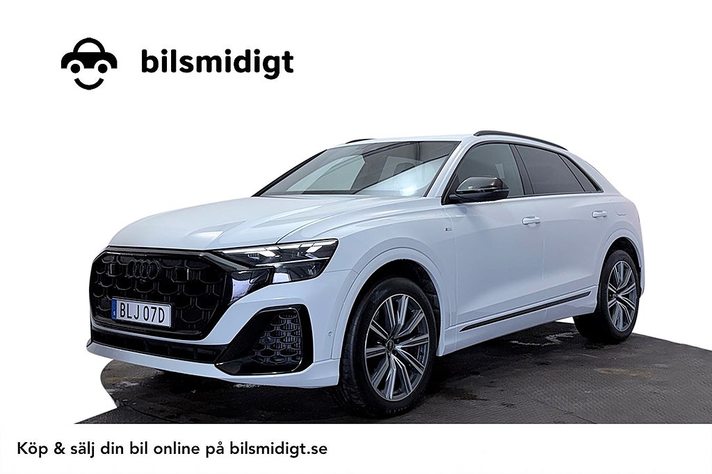 Audi Q8 60 TFSI e Q S Line BlackApp+ Drag 360° Valcona MOMS 490hk