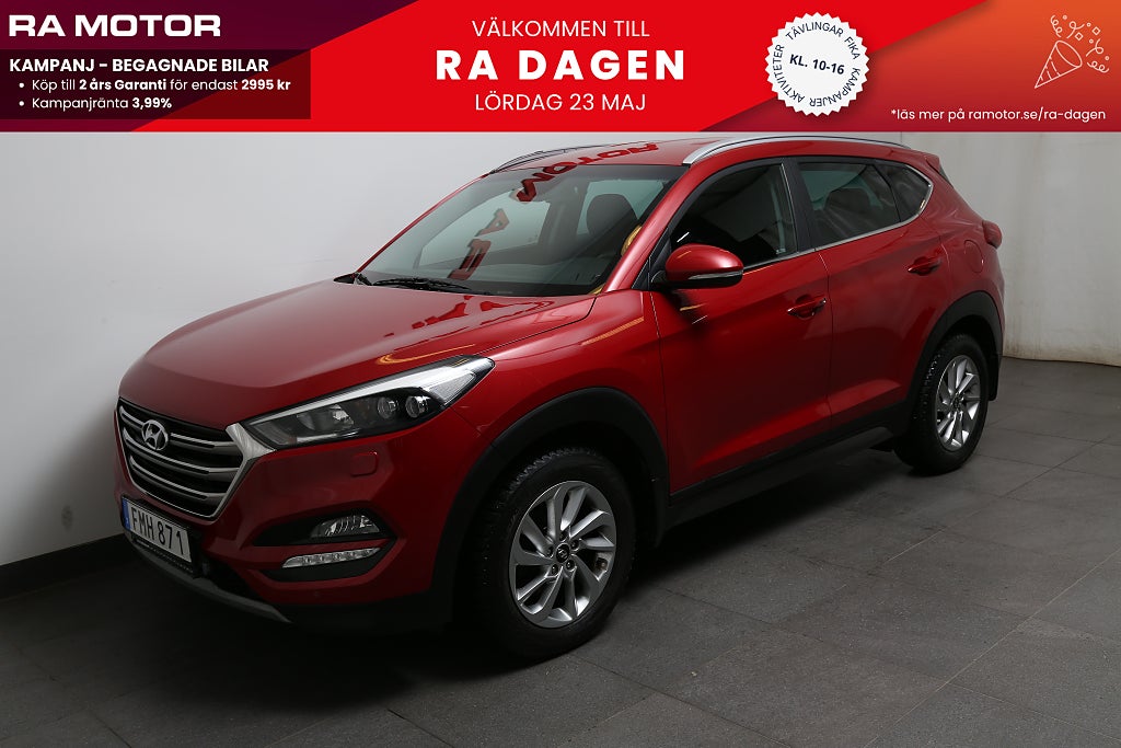 Hyundai Tucson 1,6 T-GDI 177hk ComfortPlus AWD Aut Motorv Dragkrok 2017