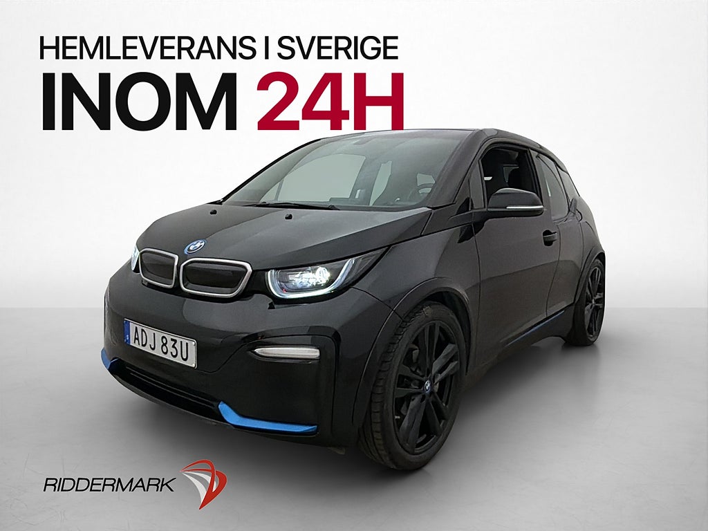 BMW i3s 120 Ah 183hk Advanced Värmepump Navi P-sensor