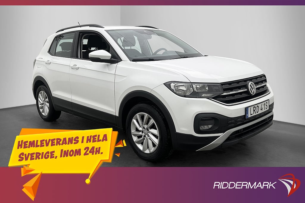 Volkswagen T-CROSS 1.0 TSI 95hk Komfortpkt P-Sensorer Blis