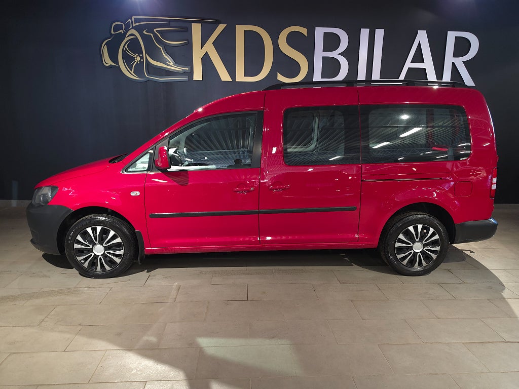 Volkswagen Caddy Maxi 1.6 TDI Automat Euro 5 102hk | 5-Sits | Drag