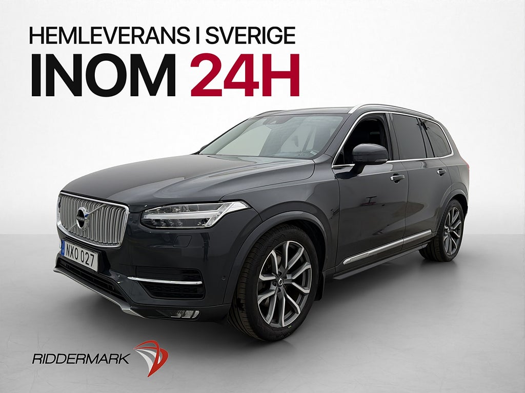Volvo XC90 D5 AWD 225hk Inscription 7-Sits Luftfjädring HUD