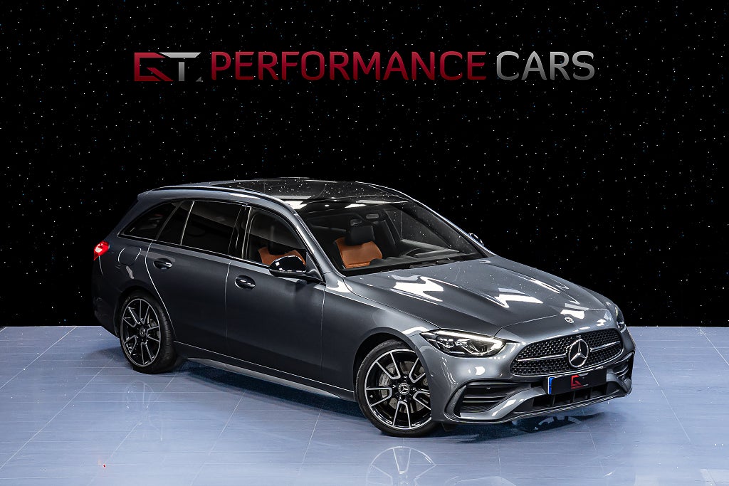 Mercedes-Benz C220 T d AMG Pano Drag Värmare ACC Akustikglas Night-P 360°