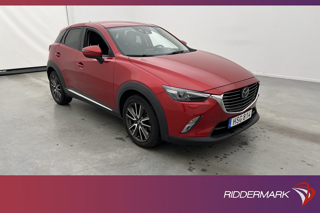 Mazda CX-3 2.0 120hk Optimum BOSE Skinn HUD Kamera Navi