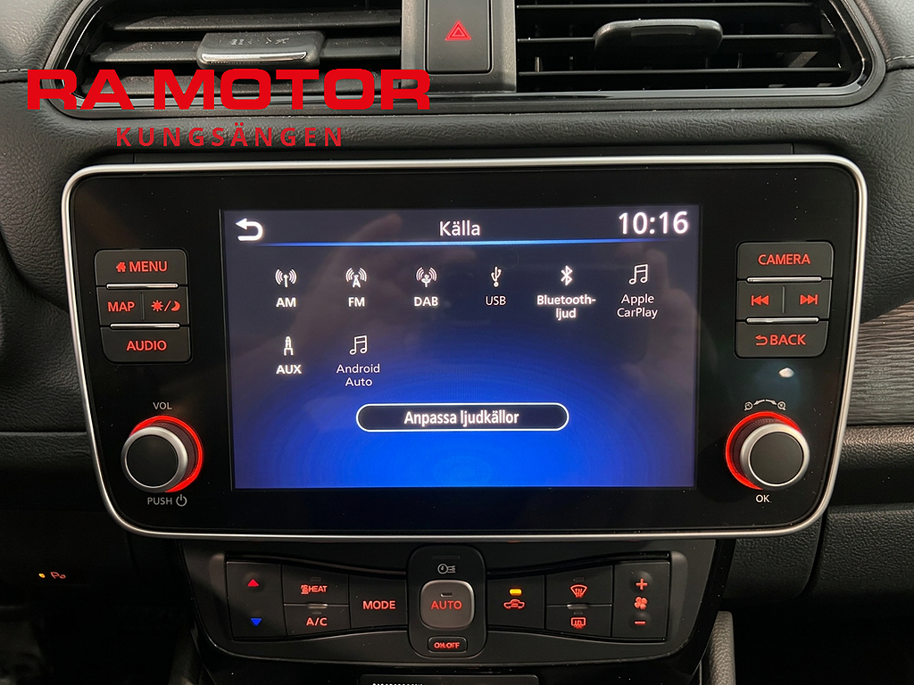 Nissan Leaf 150hk Tekna Bose 360° Nav Värmepump Halvskinn 2020