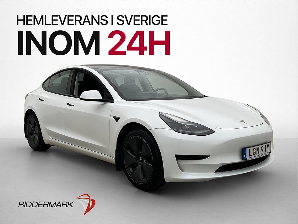 Tesla Model 3 Standard Range 283hk MOMS Adp-Fart Pano Kamera