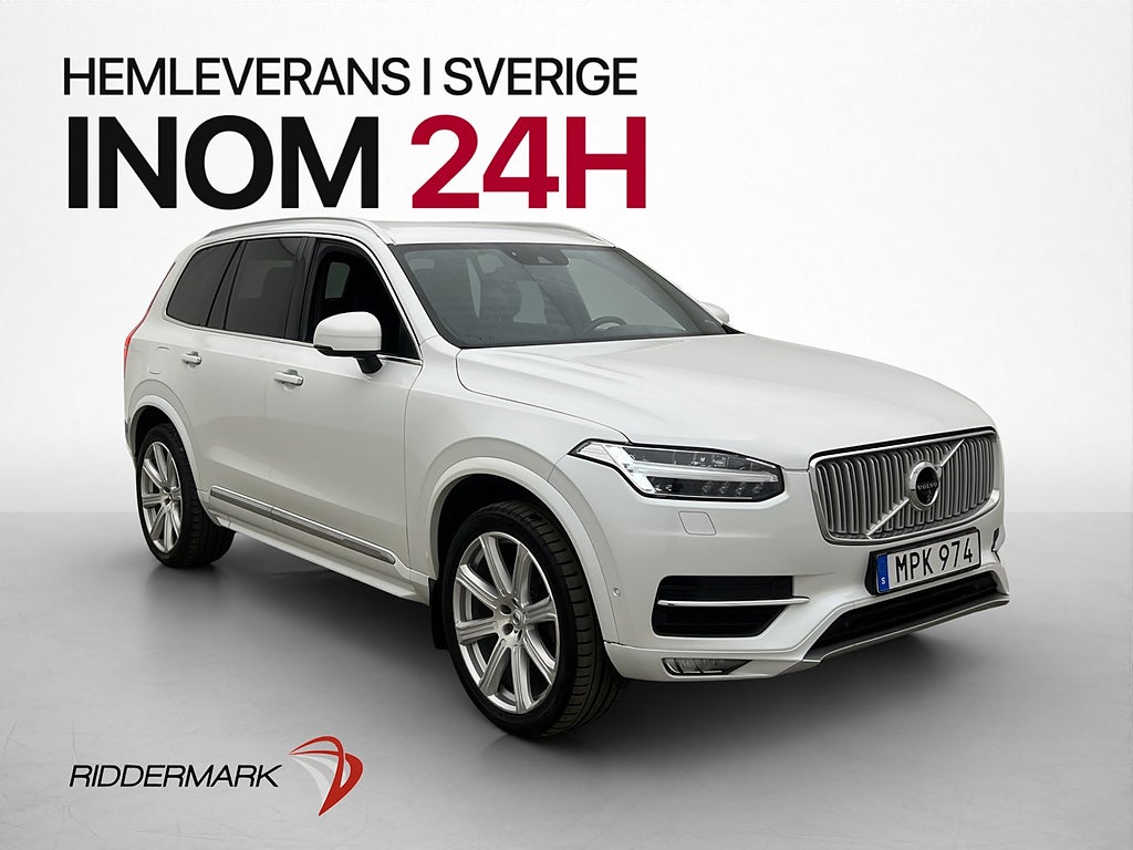 Volvo XC90 D5 Polestar AWD Inscription 7-Sits VOC 360° Läder