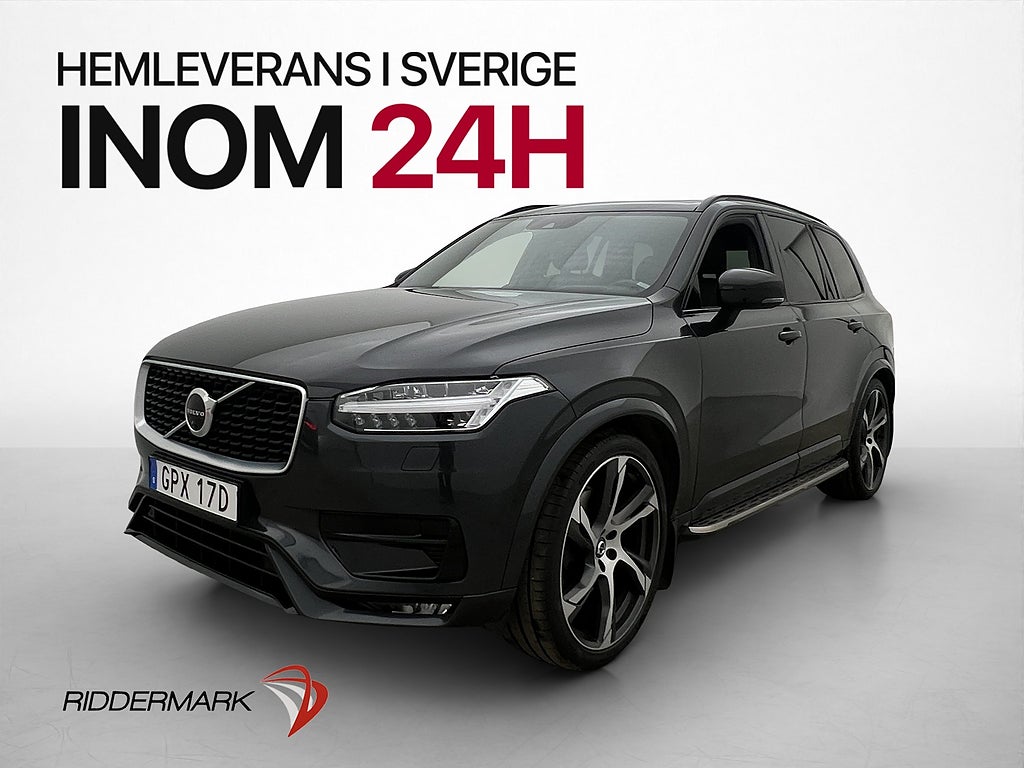 Volvo XC90 B5 AWD R-Design 7-Sits VOC B&W Pano HuD 360 Skinn