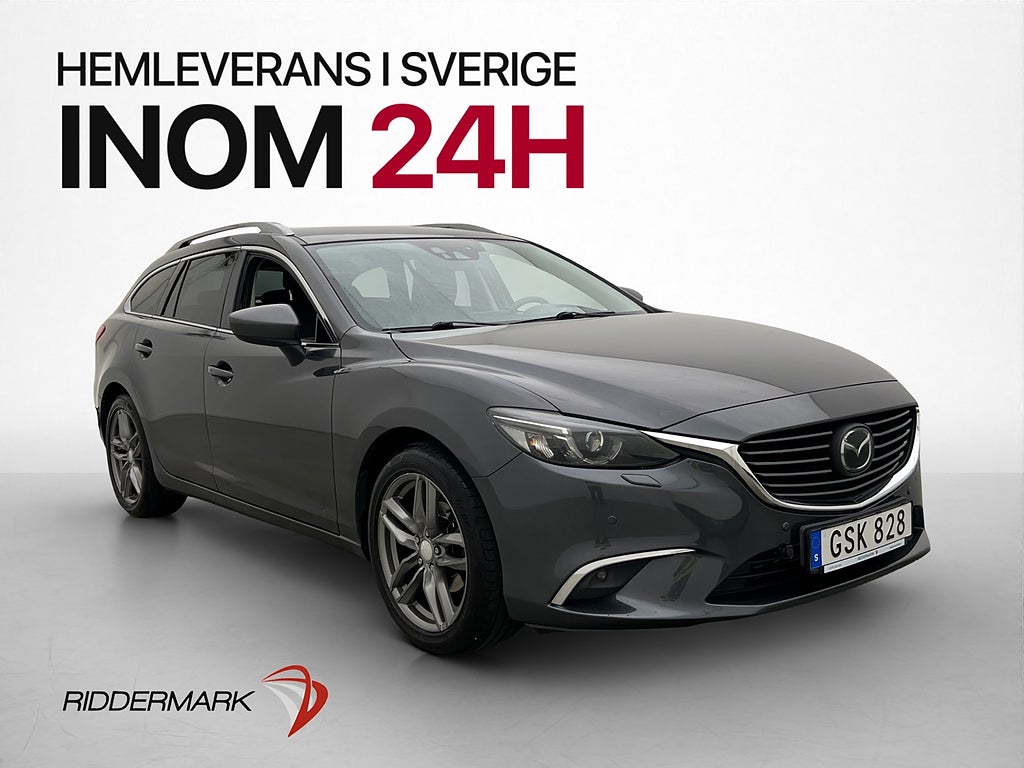 Mazda 6 Wagon AWD 175hk Optimum BOSE HUD Kamera Skinn Drag