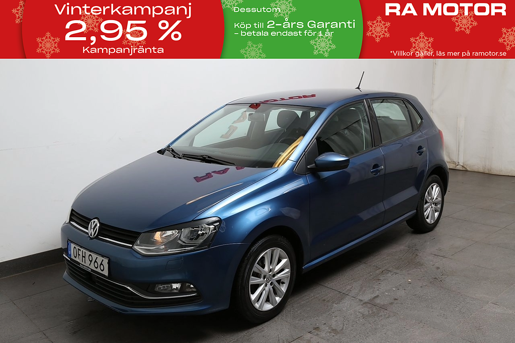 Volkswagen Polo 1,2 TSI 90hk Base 5D Bluetooth 2017