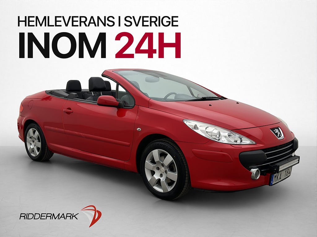 Peugeot 307 CC 2.0 Plåtcab Läder P-Sensorer Endast 2880 mil