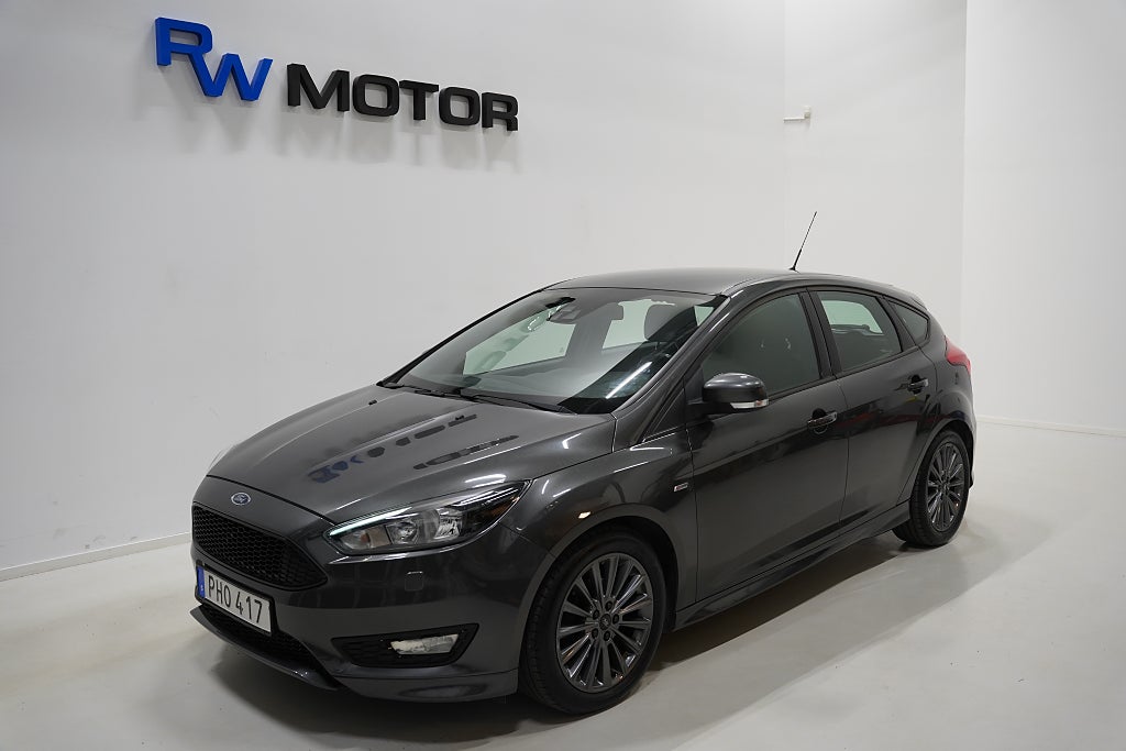 Ford Focus 1.0 EcoBoost GLX 125hk ST-Line P-sensorer BT 