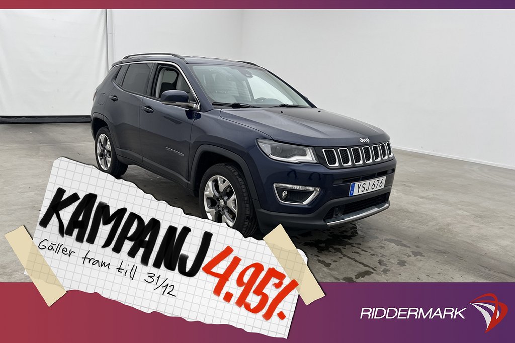 Jeep Compass 1.4 170hk 4WD Rattvärme Bluetooth 4,95% Ränta