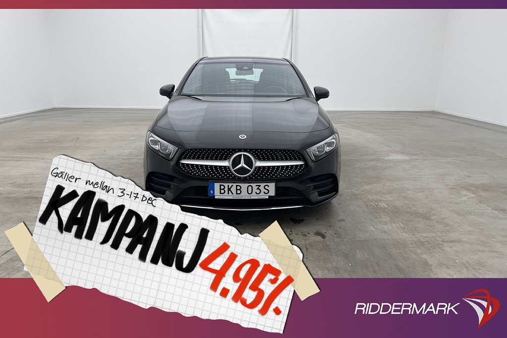 Mercedes-Benz A 180 136hk AMG Kamera Halvs 4,95% Ränta