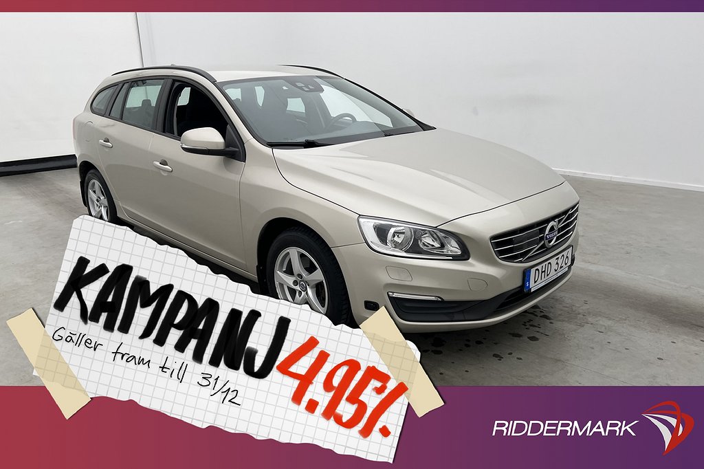 Volvo V60 T4 Kinetic Kamera BLIS Adp-Farthåll 4,95% Ränta