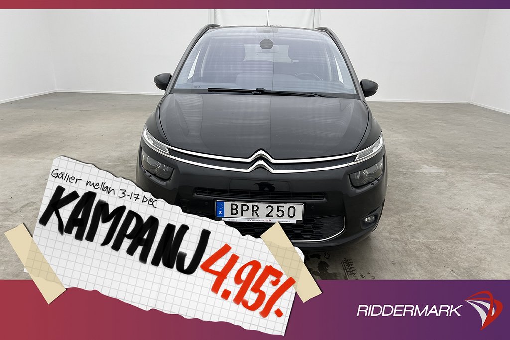 Citroën Grand C4 Picasso 120hk 7-Sits Kamera N 4,95% Ränta