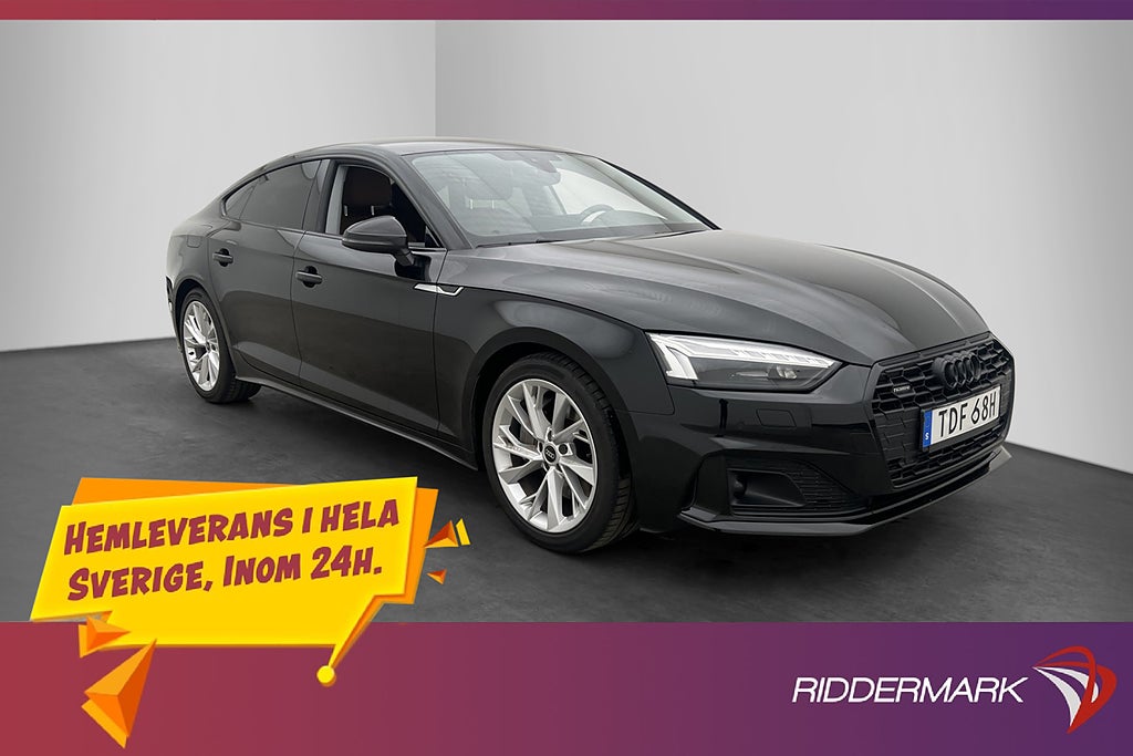 Audi A5 Sportback 45 TFSI Quattro 265hk Skinn Kamera Matrix