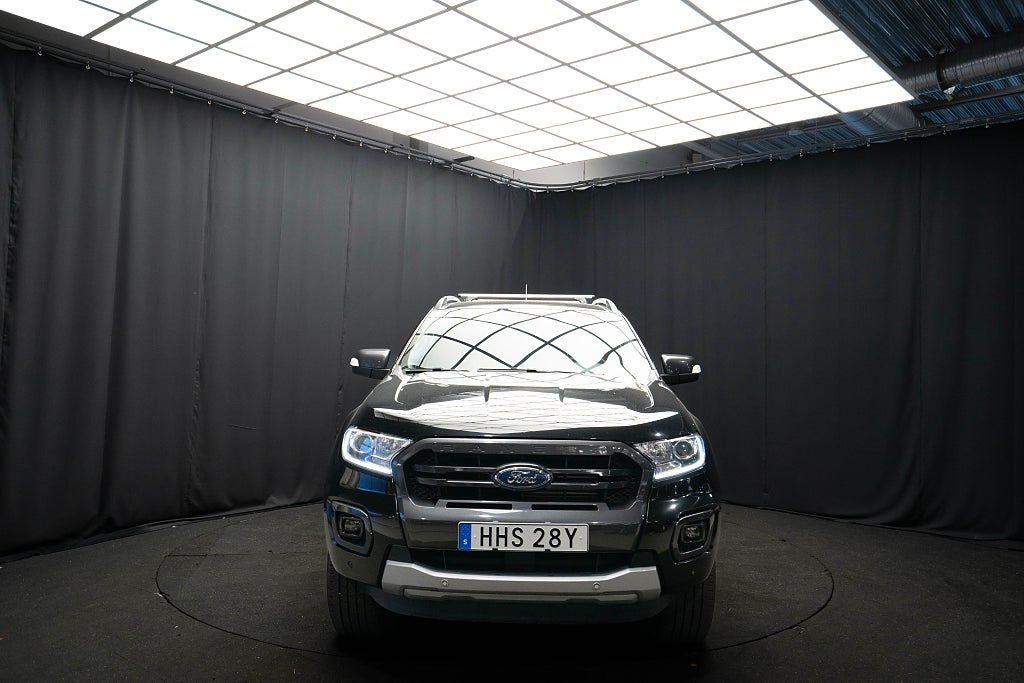 Ford Ranger Bi-Turbo 4x4 WILDTRAK KÅPA LÄDER D-VÄRM DRAG KAMERA DIF