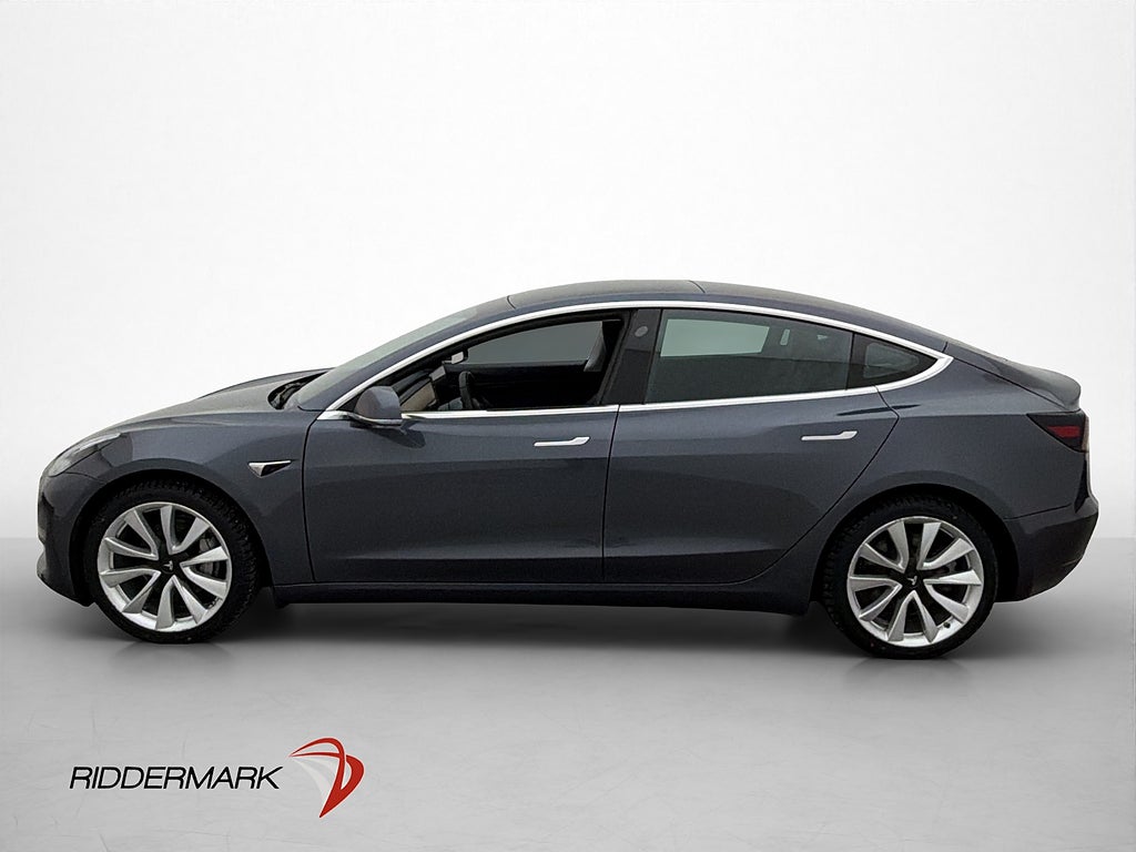 Tesla Model 3 Long Range AWD Pano Drag Kamera Skinn Navi AP