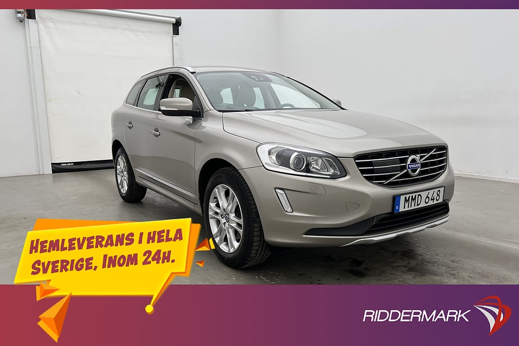 Volvo XC60 D4 Summum Skinn BLIS Dragkrok D-värm 181hk