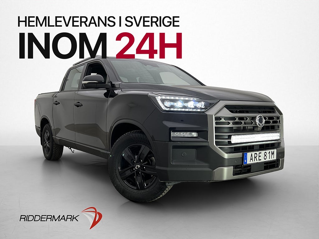 KGM musso-grand 2.2 4WD Cockpit Värm Drag CarPlay B-Kam Moms