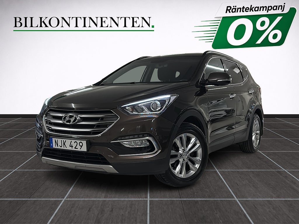 Hyundai Santa Fe 2.2 CRDi 200hk 4WD *RÄNTEKAMPANJ 0%* Rattvärme Dragkrok