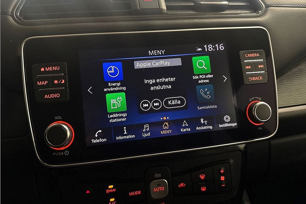 Nissan Leaf 40KWH 150hk, N-Connecta, Halvläder, 360kamera