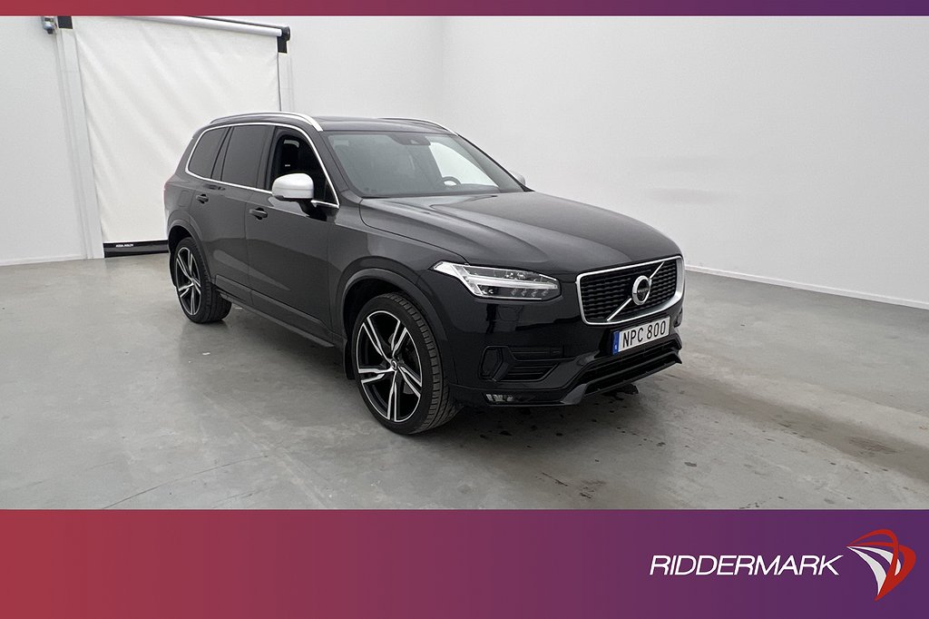 Volvo XC90 D5 AWD R-Design 7-Sit VOC Pano B&W Luft Värm 360°