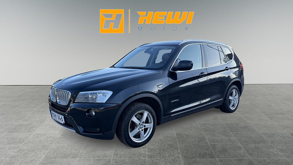 BMW X3 xDrive30d 258hk Steptronic Skinn El-lucka PDC Nybess