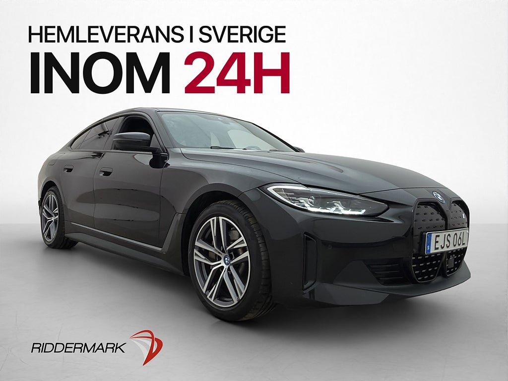 BMW i4 eDrive40 Cockpit Kamera CarPlay Wide Sv.Såld Sensorer