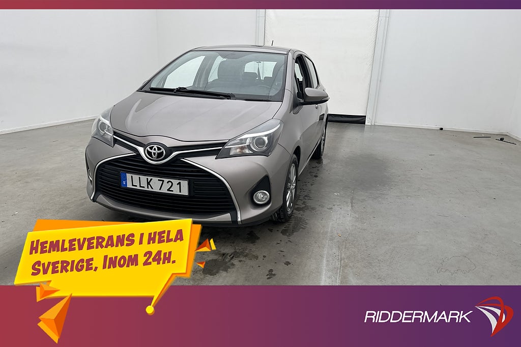 Toyota Yaris 1.33 99hk Active M&K-Värmare Kamera Dragkrok