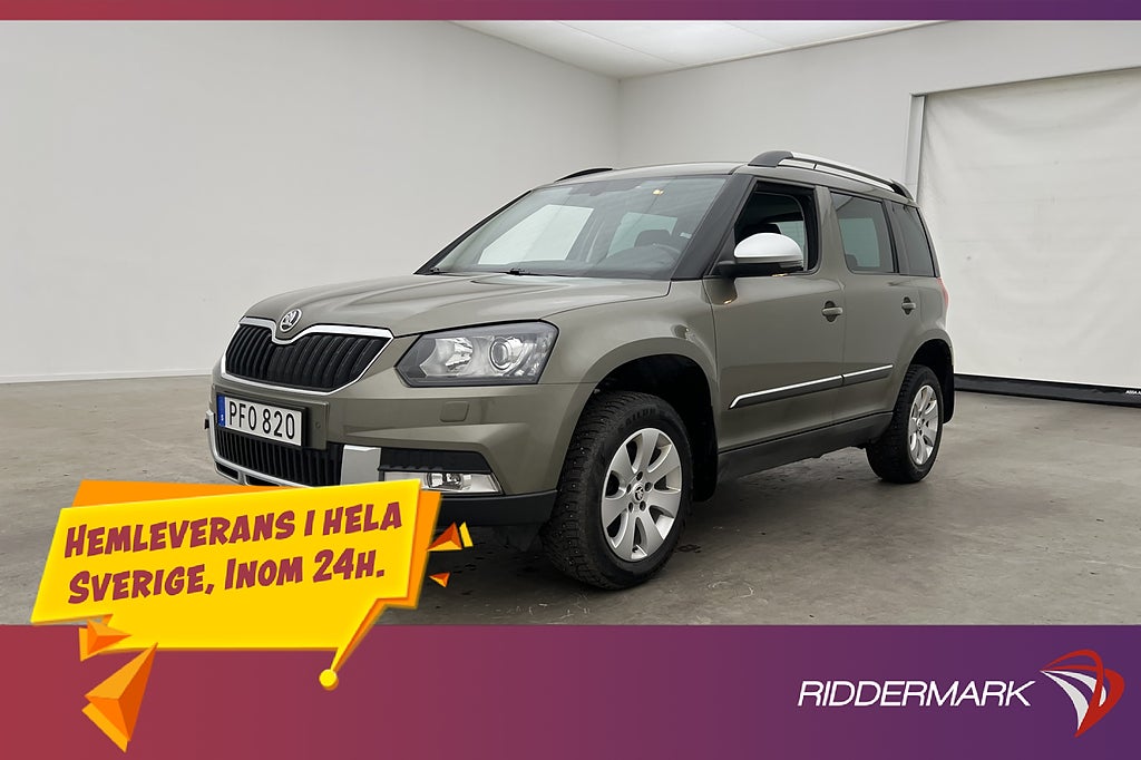 Skoda Yeti Outdoor 2.0 TDI 4x4 Värmare Kamera Navi Drag