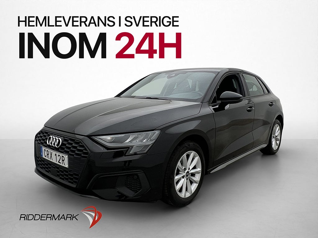 Audi A3 35 TFSI 150hk Proline Cockpit Sensorer CarPlay MOMS