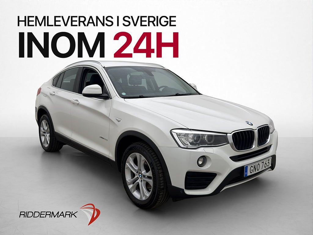 BMW X4 xDrive20d HiFi Navi P-Sensorer Halvskinn Dragkrok