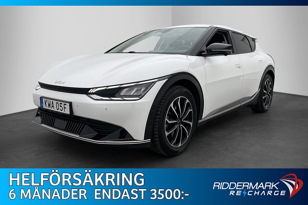Kia EV6 77.4 kWh PLUS Dragkrok 360° Skinn Rattvärme MOMS