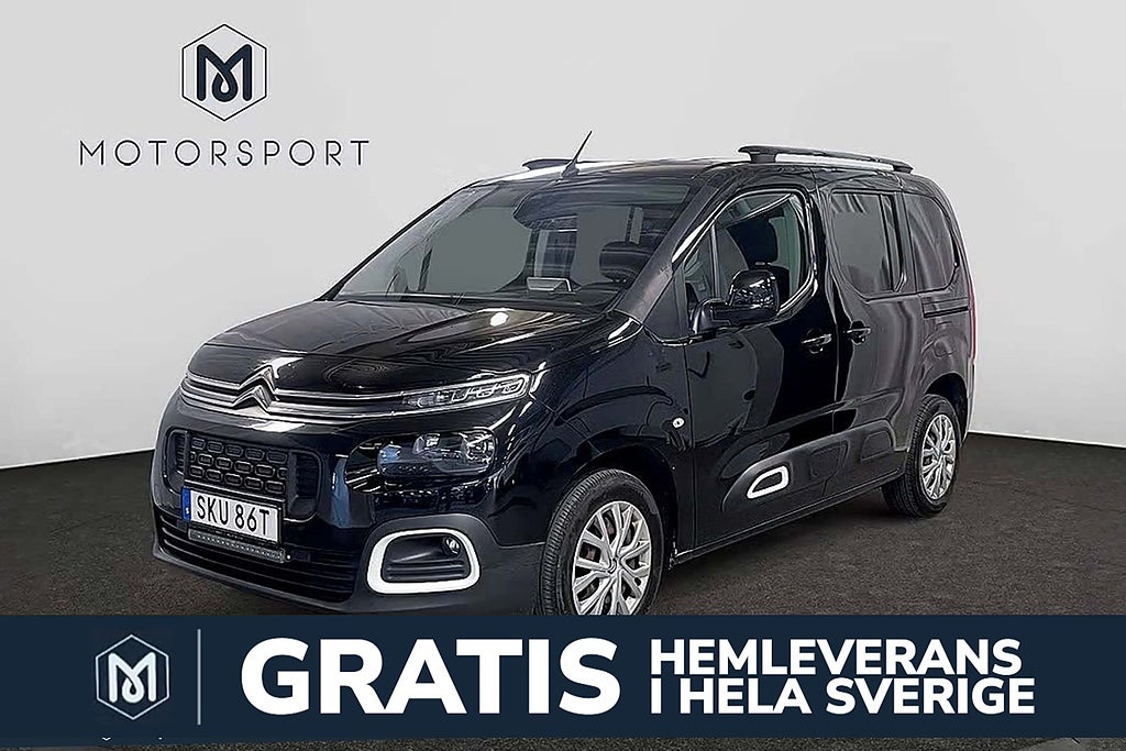 Citroen Berlingo 1.2 PT 130hk Aut DRAG M-Värmare LED-Ramp Apple Head up