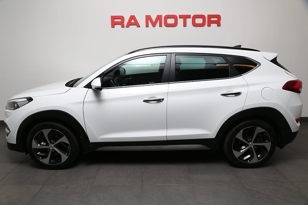 Hyundai Tucson 1,6 T-GDI Premium AWD Aut Pano Skinn 1ägare Motorv Drag 2018