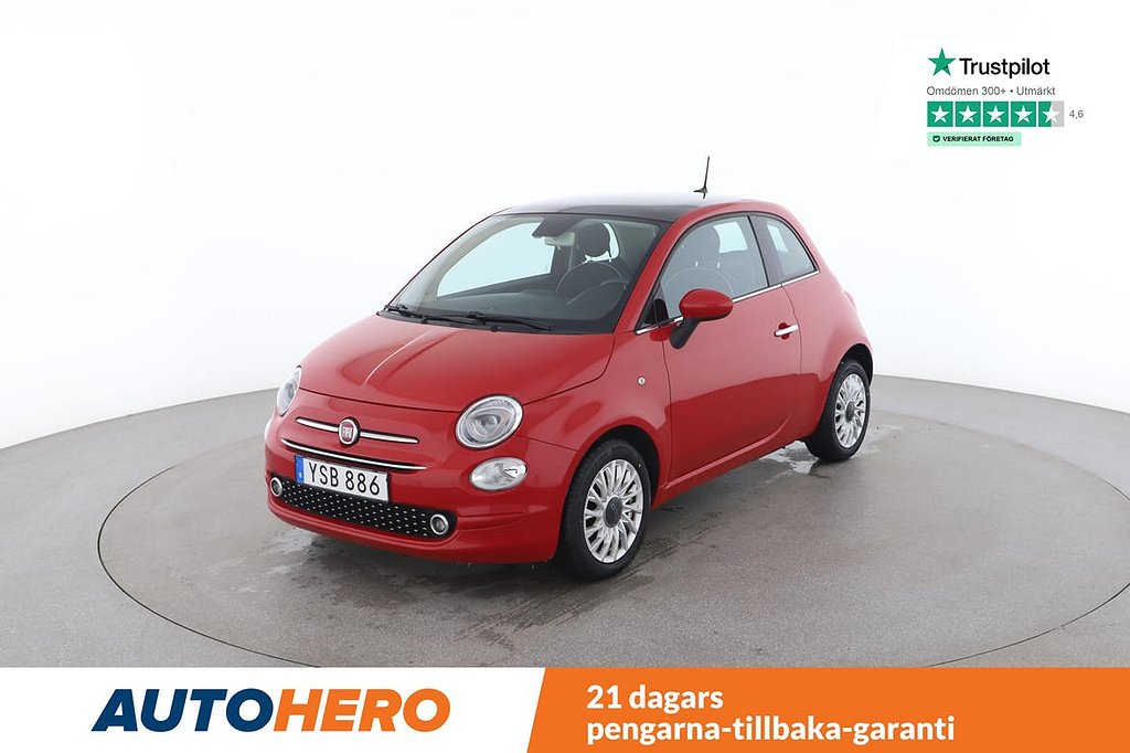 Fiat 500 PDC, Panorama-tak, Bluetooth